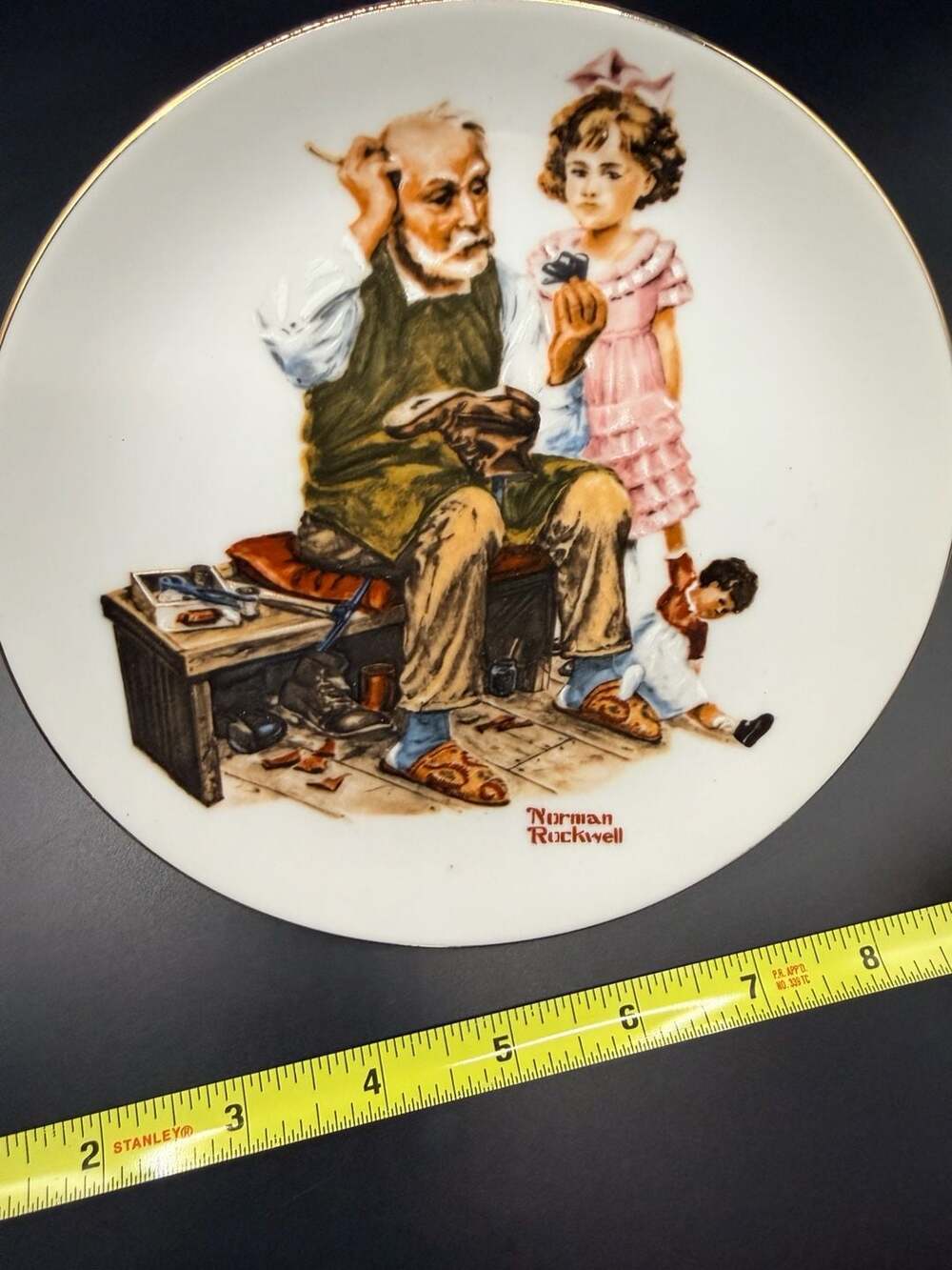 1982 Norman Rockwell Four Beloved Classics The Cobbler Collector Plate